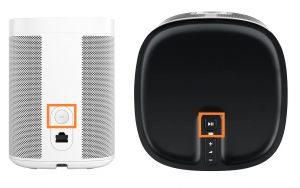 Join en pauze knop sonos